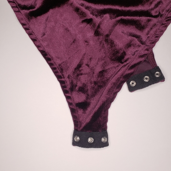 Fabulous Violet Velvet Bodysuit - Picture 5 of 6